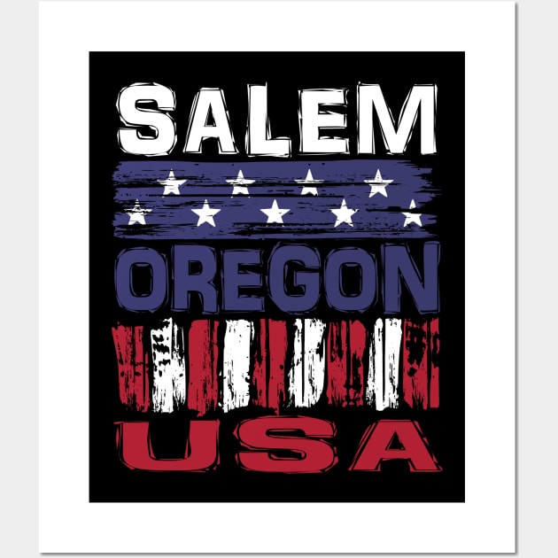 Salem Oregon  USA T-Shirt Wall Art by Nerd_art